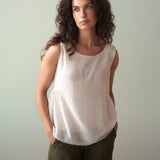 Silk Mix Sleeveless Top