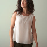 Silk Mix Sleeveless Top
