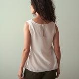 Silk Mix Sleeveless Top