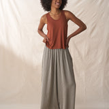 Wide Leg Cropped Throuser