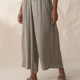 Wide Leg Cropped Throuser