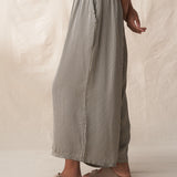 Wide Leg Cropped Throuser