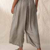 Wide Leg Cropped Throuser