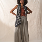 Wide Leg Cropped Throuser