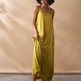 Silk Mix Sleeveless Dress