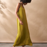 Silk Mix Sleeveless Dress