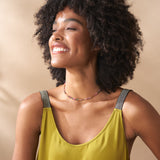 Silk Mix Sleeveless Dress