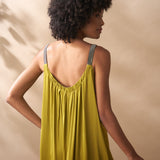 Silk Mix Sleeveless Dress