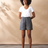 Linen Check Shorts