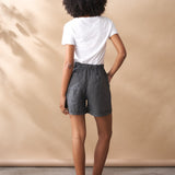 Linen Check Shorts