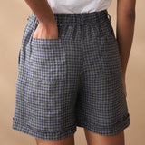 Linen Check Shorts