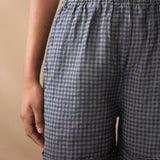 Linen Check Shorts