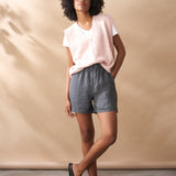 Linen Check Shorts