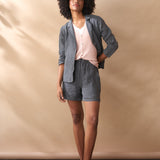 Linen Check Shorts