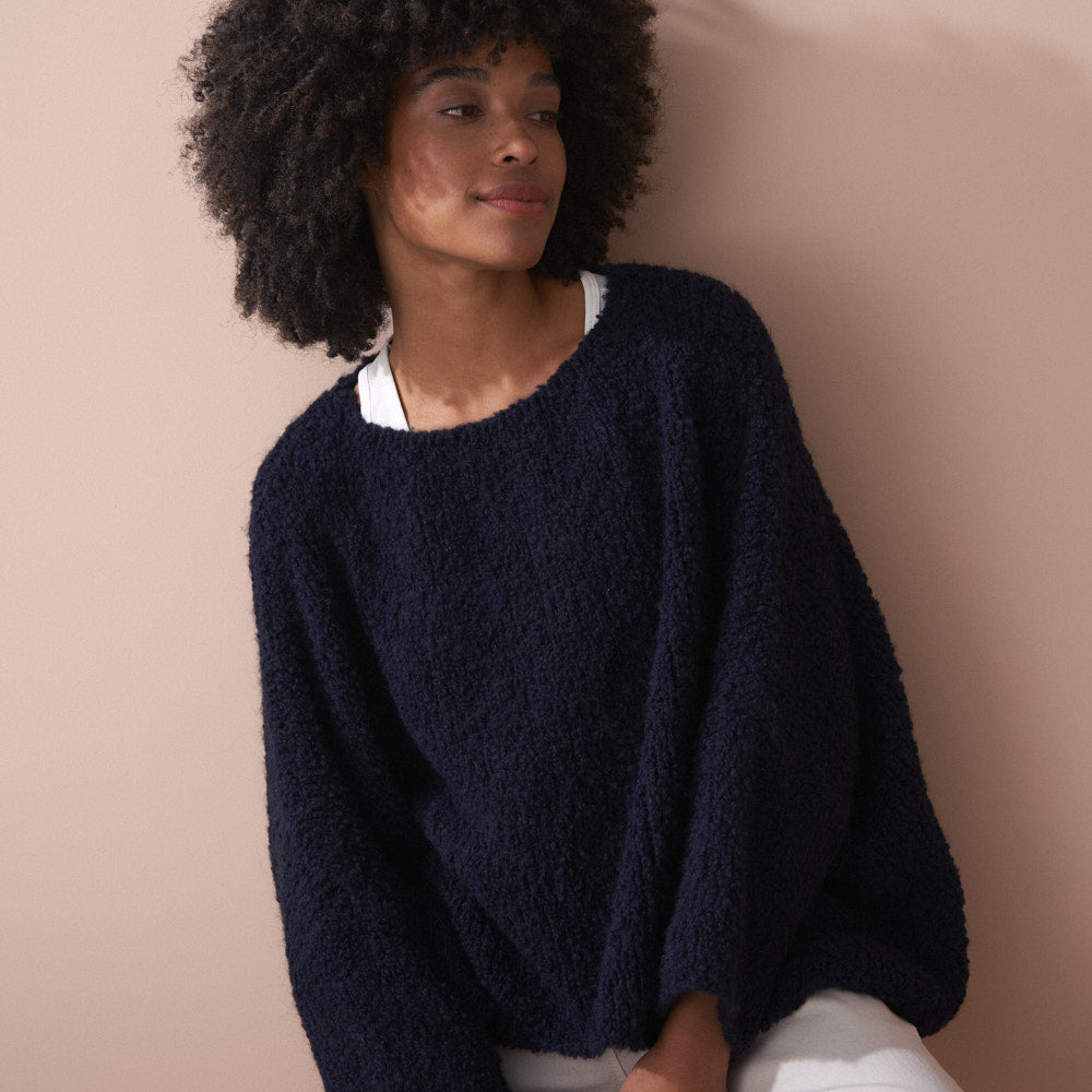 Knitted Boucle Sweater