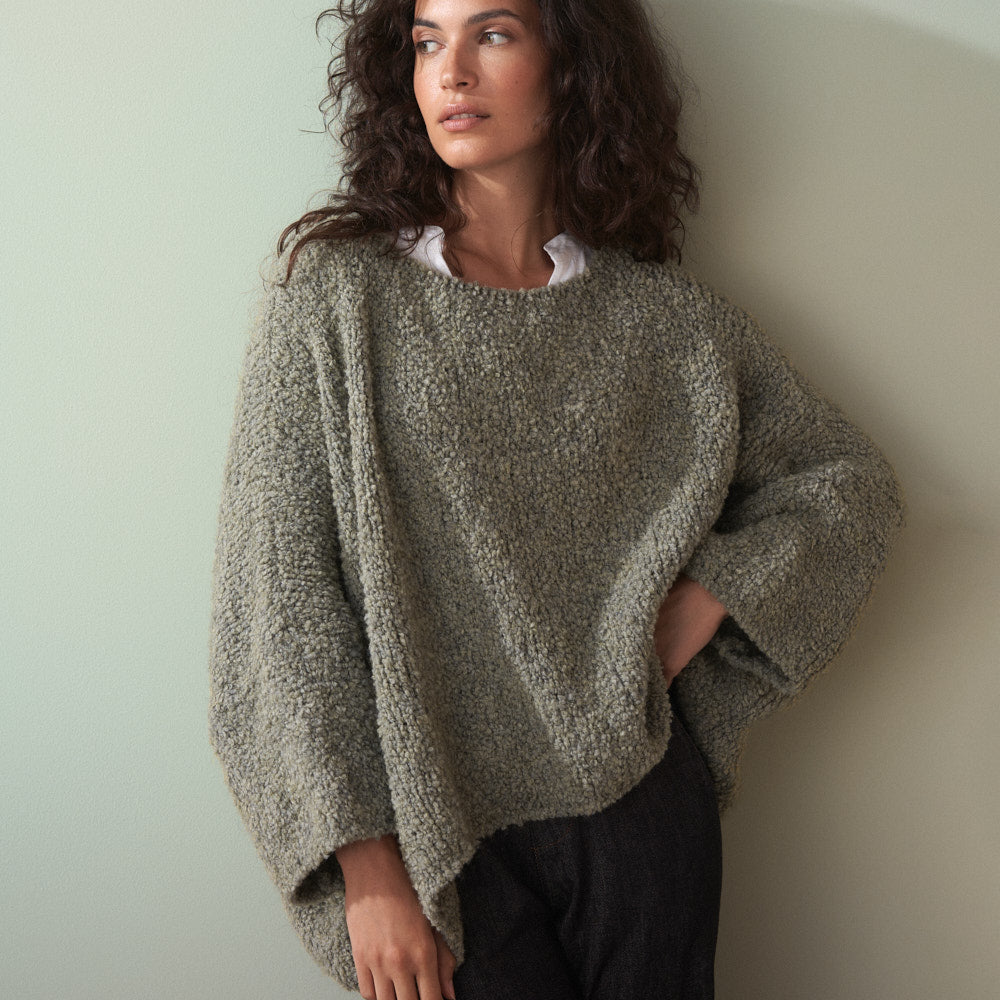 Knitted Boucle Sweater