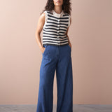 Knitted Striped Waistcoat