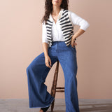 Knitted Striped Waistcoat