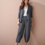 Linen Check Jacket