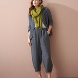 Linen Check Throuser