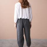 Linen Check Throuser