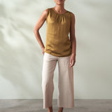 Satin Sleeveless Top