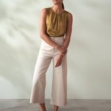 Satin Sleeveless Top