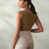 Satin Sleeveless Top