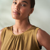 Satin Sleeveless Top