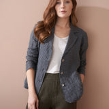 Linen Check Jacket