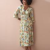 Satin Floral Dress