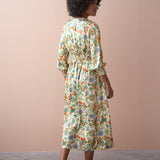 Satin Floral Dress