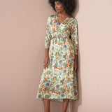 Satin Floral Dress